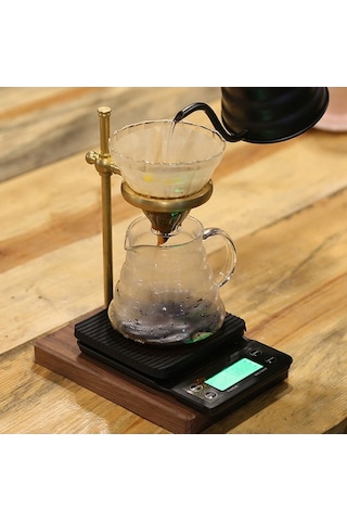 Novahub Yüksek Hassasiyetli Mutfak Terazi Kahve Ölçeği, Akıllı Bulut Bağlantılı, Ev Yemekleri İçin Siyah