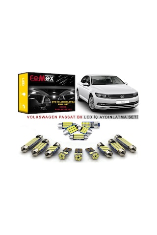 Femex Volkswagen Passat B8 Led İç Aydınlatma Ampul Seti Femex Beyaz