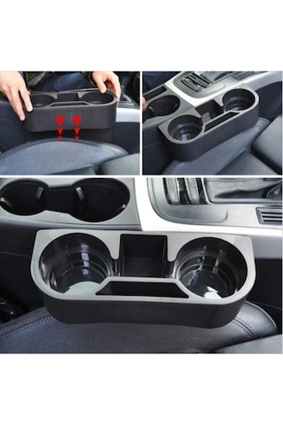 Siyah Araç Içi Koltuk Arası Ve Başlık Bardak Tutucu Bardaklık