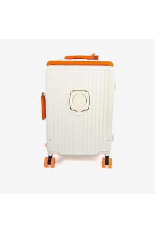 Baggaj Unisex Valiz 2523l Bej-orange
