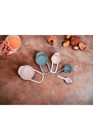 5 Adet Renkli Ölçü Kaşık Seti