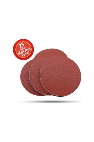 25 Adet Cırt Zımpara Spiral Avuç Içi Taşlama 115 Mm Harman Paket