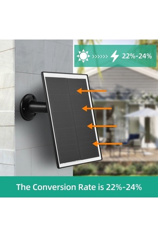 Pazly 10w Güneş Paneli - Güvenlik Kam. Şarj, Ip65 Su Geçirmez, 360 Ayarlanabilir, 3m Usb-type-c Kablo Güvenli, Dayanıklı Ve Kolay Kurulum