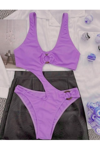 Deep Beach Halka Aksesuarlı Cut Out Mayo Db200781ma 001