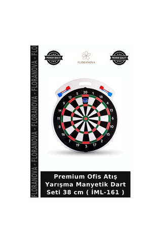 Premium Ofis Atış Yarışma Manyetik Dart Seti 38 Cm İml-161