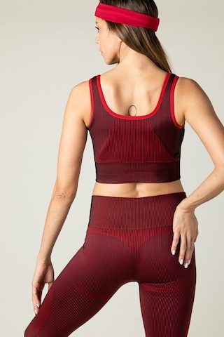 Maraton Active Slimfit Kadın Bisiklet Yaka Kolsuz Spor Siyah Bra 813055-Siyah