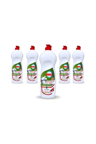 Wbrex Nar Kokulu Sıvı Bulaşık Deterjanı 5 x 650 ML