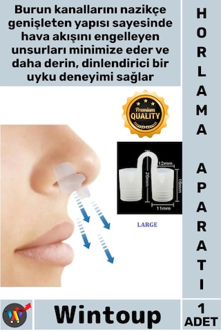 Horlama Rahat Nefes Uyku Kalite Artırıcı Ergonomik Horlama Önlemeye Yardımcı Silikon Burun Aparatı Horlama Rahat Nefes Uyku Kalite Artırıcı Ergonomik Horlama Önlemeye Yardımcı Silikon Burun Aparatı