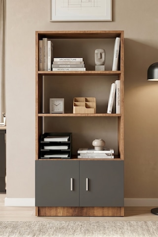 Yurudesign Vario D Ofis Kitaplık Barok-Antrasit VO4-BA