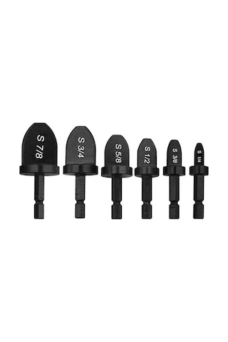 Altıgen Saplı Büküm Aleti Matkap Ucu Seti Manuel Havşa Açma 7/8 İnç 3/4 İnç 5/8 İnç 1/2 İnç 3/8 İnç 1/4 İnç Uçlarla Bakır Boru İçin Taşınabilir Rulman Çeliği Tamiri