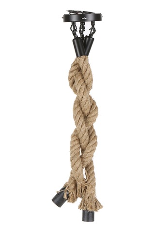 Yaozixa "3'lü Kenevir Askılı Vintage Avize - Restoran, Kafe Ve Ev Dekoru İçin Endüstriyel Tarz" Çok Renkli