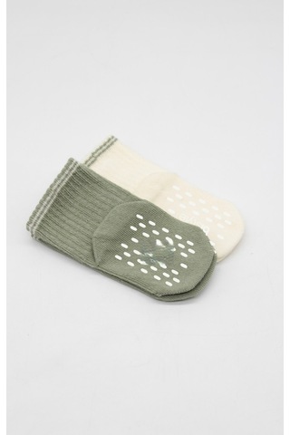 Erturkstore Çemberli Basic Penye Kaymaz Soket Çorap 2li 10146 Nil Çok Renkli