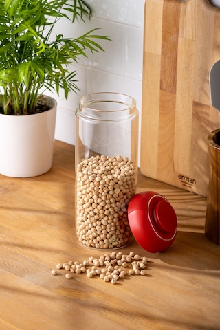 Emsan Simple Saklama Kavanozu 1500 ML Kırmızı