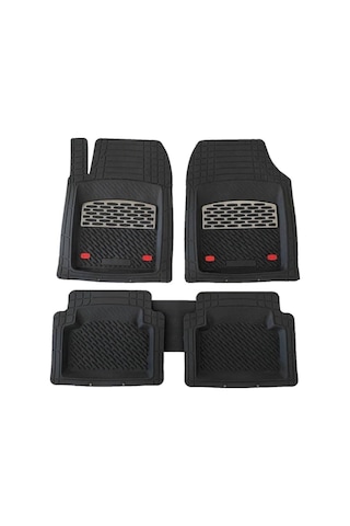 Ford Tourneo Courier 2014 Sonrası Kesilebilir Uyumlu Universal Paspas Derin Havuzlu Krom Karbon