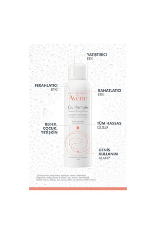 Tüm Cilt Tipleri İçin Kullanıma Uygun , Orta Boy Avène Termal Su 150 Ml X2