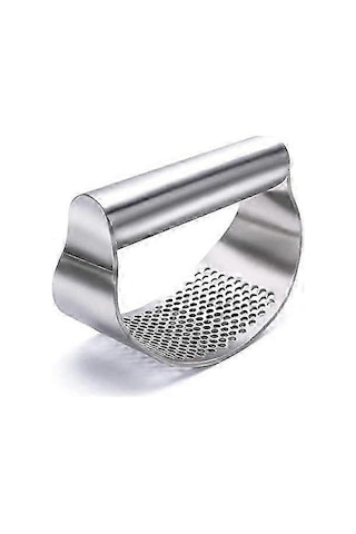 Sarımsak Presi Salıncak - Paslanmaz Çelik Sarımsak Kıyma Makinesi Sarımsak Ezici, Sarımsak Parçalamak İçin Yeni Yenilikçi Sarımsak Doğrayıcı İmparatorluk Gümüşü Siyah