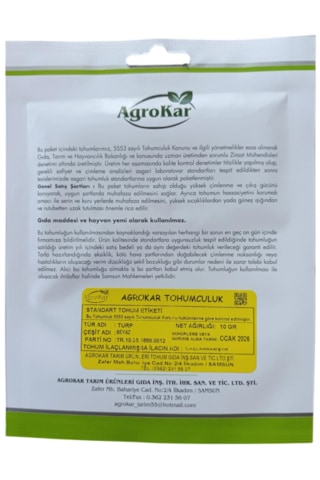 Beyaz Turp Tohumu 10 Gr 1 Paket