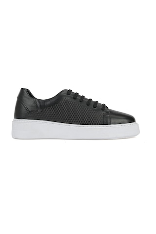Ziya Erkek Hakiki Deri Sneaker 161423z515 Siyah 161423z515 000 40