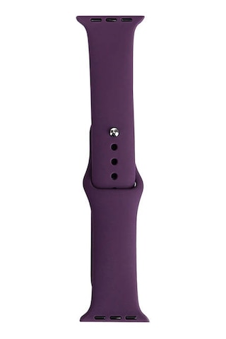 Apple Watch Uyumlu 38mm Band Serisi Klasik Kordon Silikon Strap Kayış - Kırmızı-rose Gold