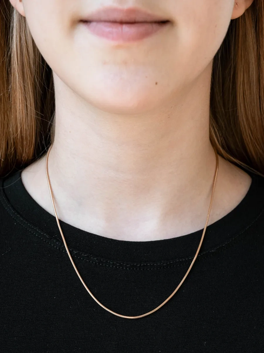 Voznesenskij Uvelirnyj Zavod Yılan Modelle Gümüş 925 Altın Kaplama Kolye 453784797 Altın