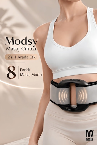 Modsy Dijital Led Ekranlı Titreşimli Vücut Masaj Aleti Bölgesel İncelme, Sıkılaştırma & Masaj Kemeri Cihazı