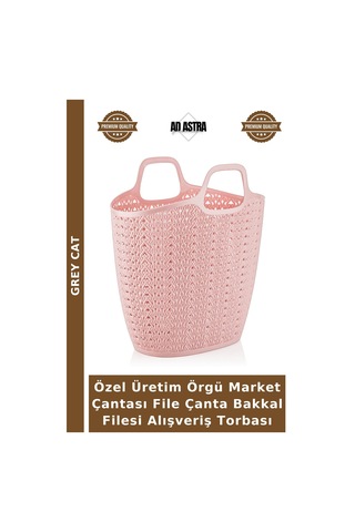 Özel Üretim Örgü Market Çantası File Çanta Bakkal Filesi Alışveriş Torbası Çok Renkli