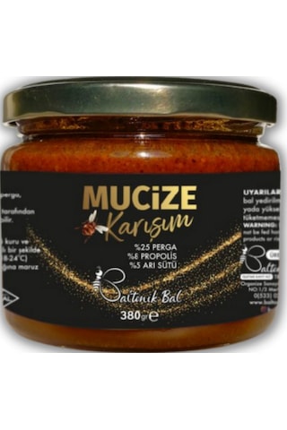 Baltonik Mucize Karışımı Bal Perga Arısütü Propolis 380 G