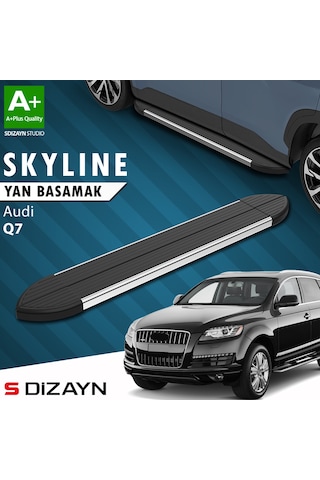 S-dizayn Audi Q7 Skyline Krom Yan Basamak 213 Cm 2005-2015 A+ Kalite