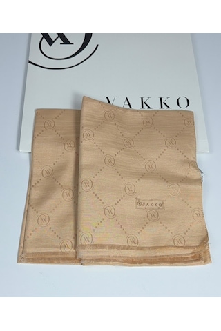 Pamuk İpek Şal - 68 X 200 - 6356 Somon