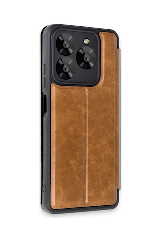 General Mobile Era 30 Kapaklı Kılıf İçi Süet Kaplı Ve Kartlıklı Pu Deri Kapak Ryc/flip Cover Taba