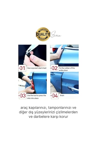 5 Metre Araç Kapı Kenar Koruyucu Şerit Oto Araba Pratik Yapışkanlı Koruma Şeridi Otomobil Contası Diğer