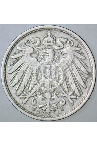 Almanya 10 Pfennıg 1901 D. Iı. Wilhelm Dönemi.