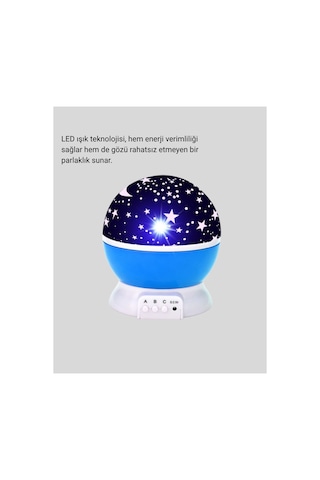 Çocuk Gece Lambası 6 Modlu Renkli Led Enerji Tasarruflu Masal Işığı Çok Rnekli