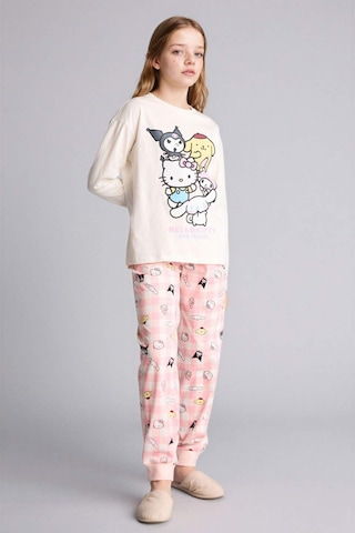 Defacto %100 Pamuklu Hello Kıtty 2'li Pijama Takımı Kız Çocuk H1070A826SP