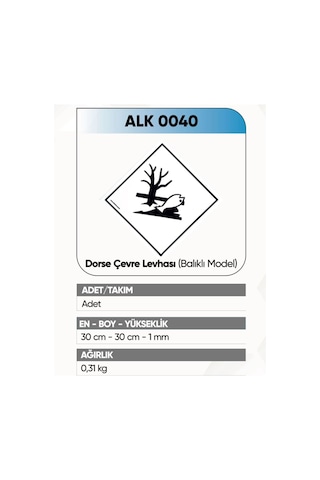 Alkotek Çevre Levhası Balık