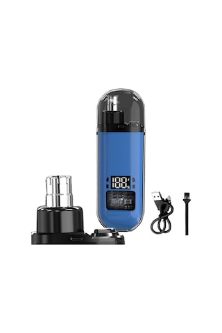 Mini Burun Kıl Tüy Alma Makinası Elektronik Burun Kılı Şarjlı Nose Hair Trimmer Dijital Ekranlı