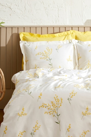 Karaca Home Loretta %100 Pamuk Tek Kişilik Nevresim Takımı Sarı Pp 200.22.08.0060
