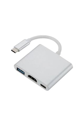 3 In 1 Type-c To Hdmı Usb 3.0 Çevirici Dönüştürücü Adaptör 4k