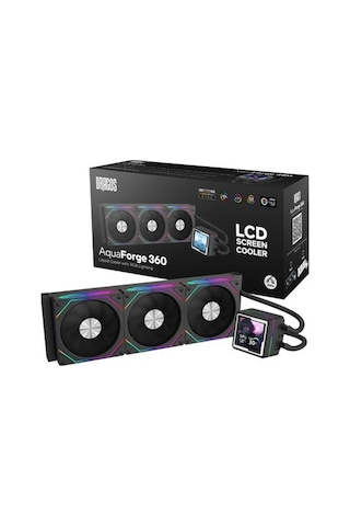 Dragos Aquaforge 360 Intel-amd 360mm Lcd Ekranlı Argb Siyah Sıvı Soğutucu