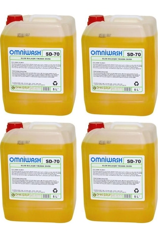 Omniwash Sd-70 Elde Bulaşık Yıkama Deterjanı 4 X 5000ml