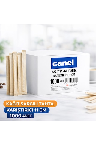 Kağıt Sargılı Tahta Karıştırıcı 11cm 1000 Adet