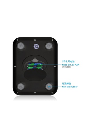 Mufunye Günlük Mutfak Kullanıma İdeal 5kg/1g Hassas Bakırlı Çelik Terazi - Siyah Kasa Gümüş Platform, Usb Şarjlı Evsel Besin Tartıcı Çok Renkli