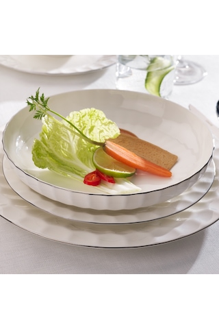 Schafer Nancy 24 Parça Yemek Takımı-gümüş