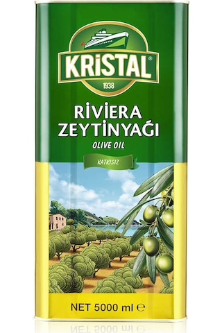 Kristal Riviera Zeytinyağı Teneke 5 L Kristal Riviera Zeytinyağı Teneke 5 L