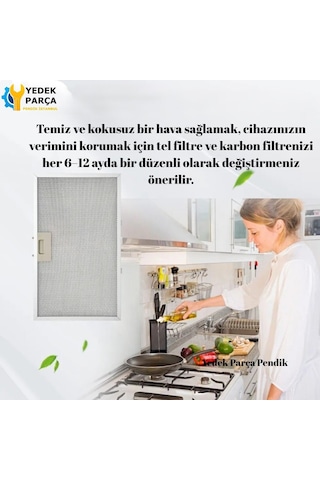 Kumtel Uyumlu Da6-835 Aspiratör Davlumbaz Alüminyum Yağ Filtresi