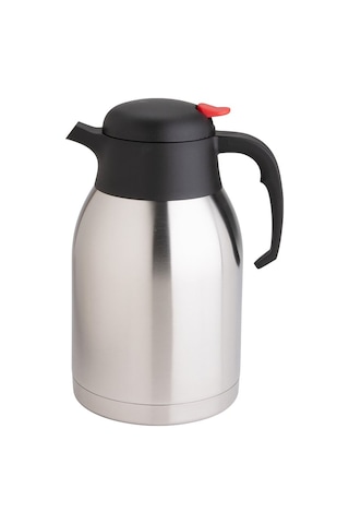 2.5 Litre Paslanmaz Çelik Termos Çift Katmanlı Çay Kahve Termosu Gümüş