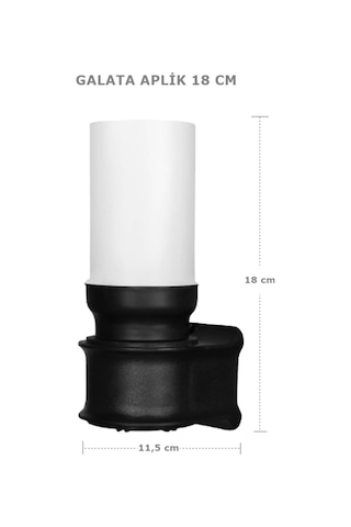 Bahçe Aydınlatması Galata Aplik Zita Bahçe Lambası 220v E27 Dış Mekan Ip54 Diğer