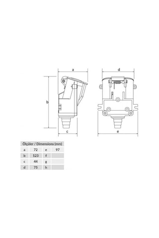 Yassı Duvar Priz 16A25A By1-1504-2511