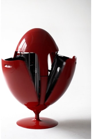 Miniforms Egg Bin Çöp Kutusu Small Kırmızı