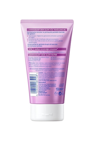 Luminous630 Skin Glow Anında Aydınlatıcı Yüz Temizleme Jeli 150 Ml, Aha, Aloe Vera, Eşit Cilt Tonu